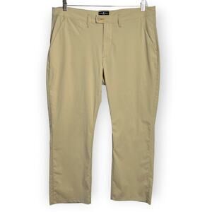 Psycho Bunny Gladwin Golf Sports Pants SIZE 38 x 26 Beige Light Stretch Chino